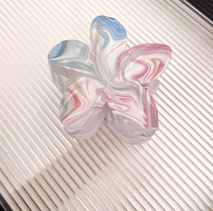 Color Blooming Plumeria Rubra Hair Clip