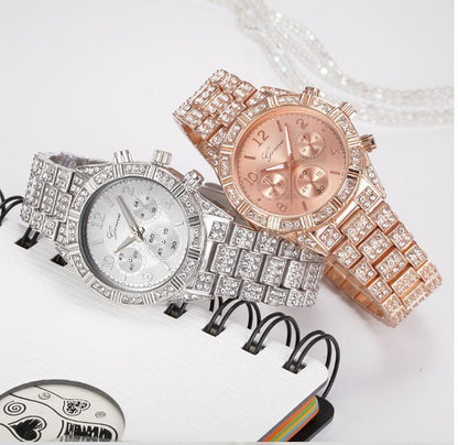Women Crystal Quartz Analog Wrist Watch
