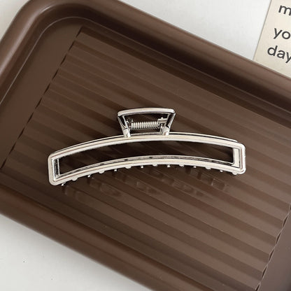 Silver Metal Barrettes Updo Hair Claw