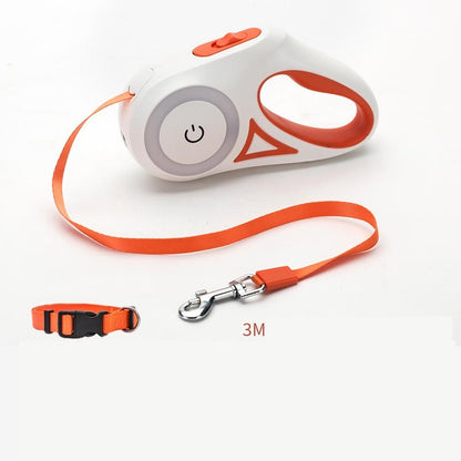 Dog Leash Retractable with Collar Spotlight
