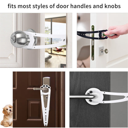 Pet Cat Door Holder Latch Prevents Dogs From Entering