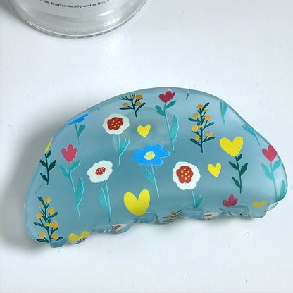 Frosted Hair Clip Flower Fashion