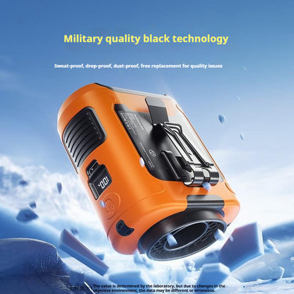 Waist Hanging Fan Portable Summer Heat Relieving Charging Refrigeration Endurance