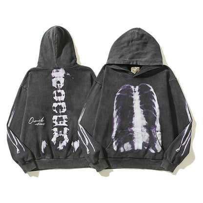 Ribbcage & Spinal Printed Hoodie