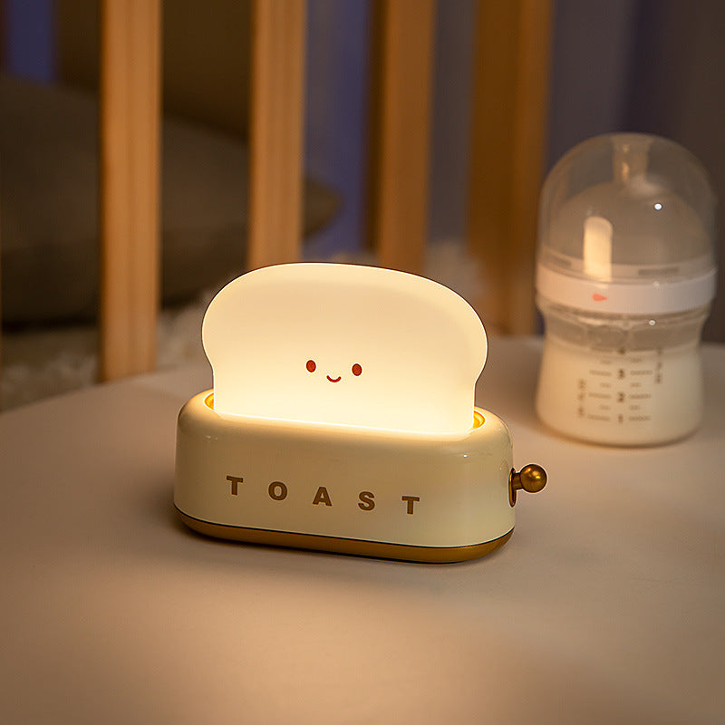 Creative LED USB Charging Dimming Toast Lamp