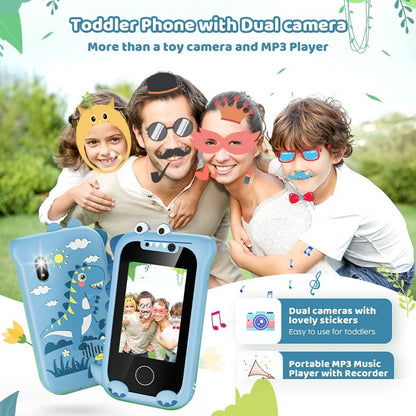 Kids Education Photo Video Game Mini Bear Handheld with Touch Screen & Camera