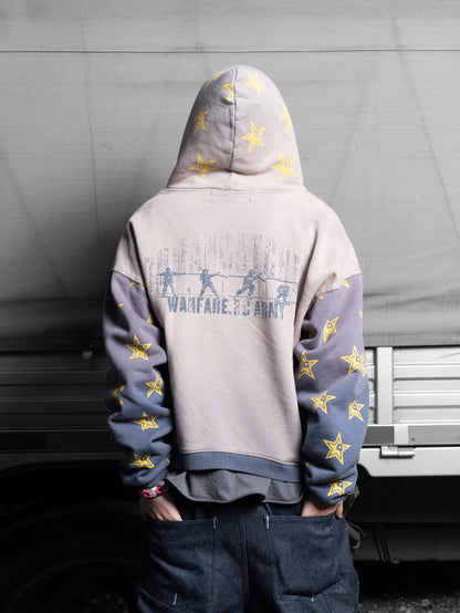 BULLET HOLE STAR WASHED HOODIE