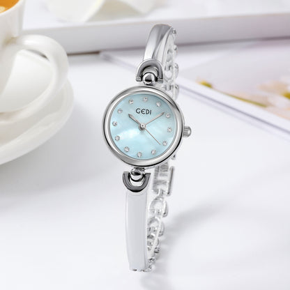 Simple Design Small Exquisite Round Dial Bangle Watch
