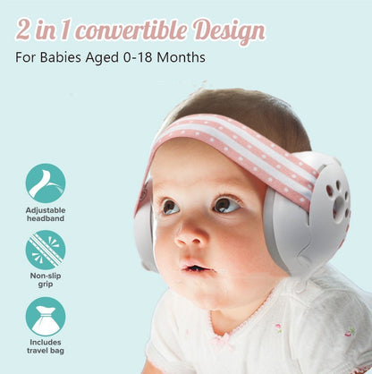 Baby Earmuffs Dual-purpose Head-mounted Noise Sleep Protection
