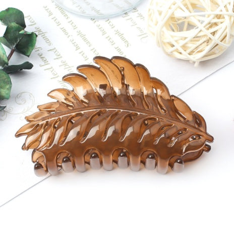 Version Of Leaf Hairpin Frosted Hair Catcher