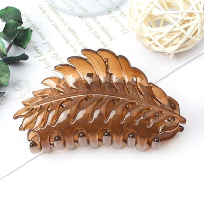 Version Of Leaf Hairpin Frosted Hair Catcher
