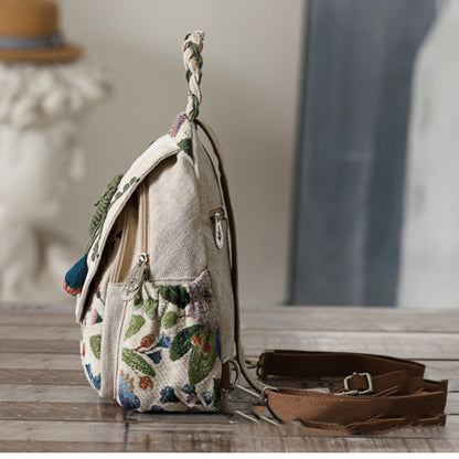 Hand-woven Shoulder Vertical Lightweight Canvas Small Bag