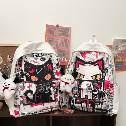Harajuku Style Personalized Graffiti Backpack