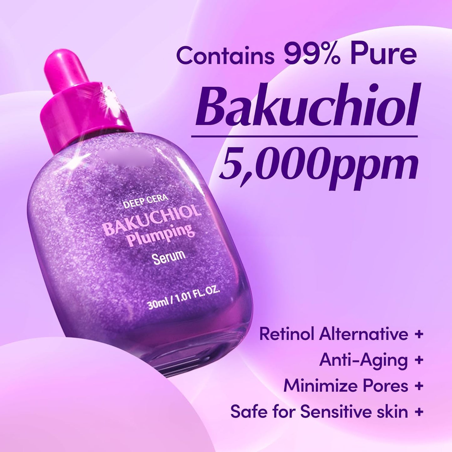 Bakuchiol Plumping Serum Moisturizing And Softening Skin