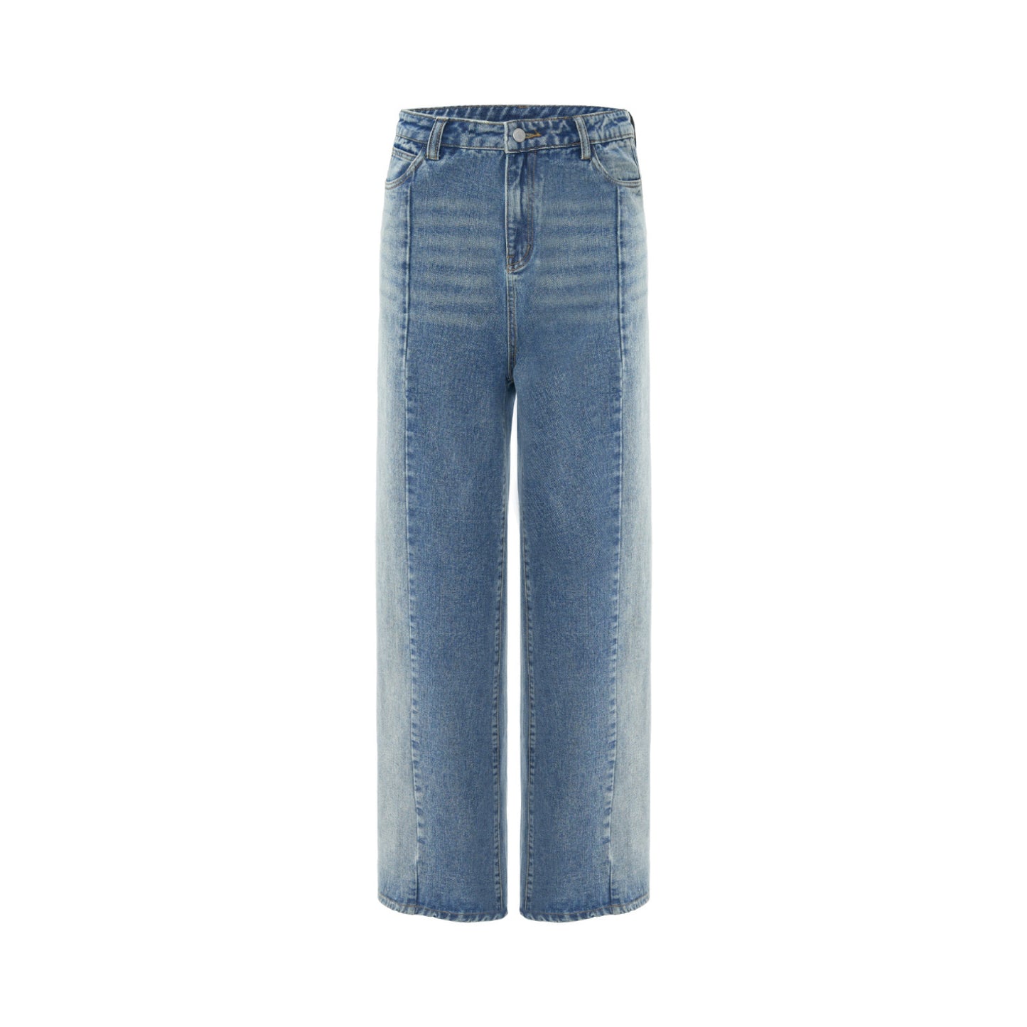 Washed Blue Loose Jeans