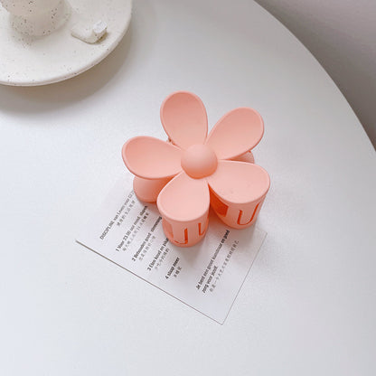 Women's Floral Shape Solid Color Grab Clip