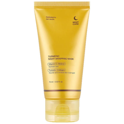 Turmeric Collagen Hydrating And Moisturizing Tearing Mask.