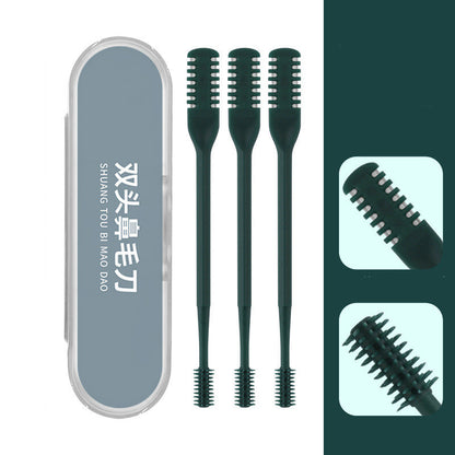 360 Degree Rotating Double Head Nose Hair Removal