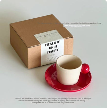 Irregular Cute Cherry Art Gift Ceramic Mug