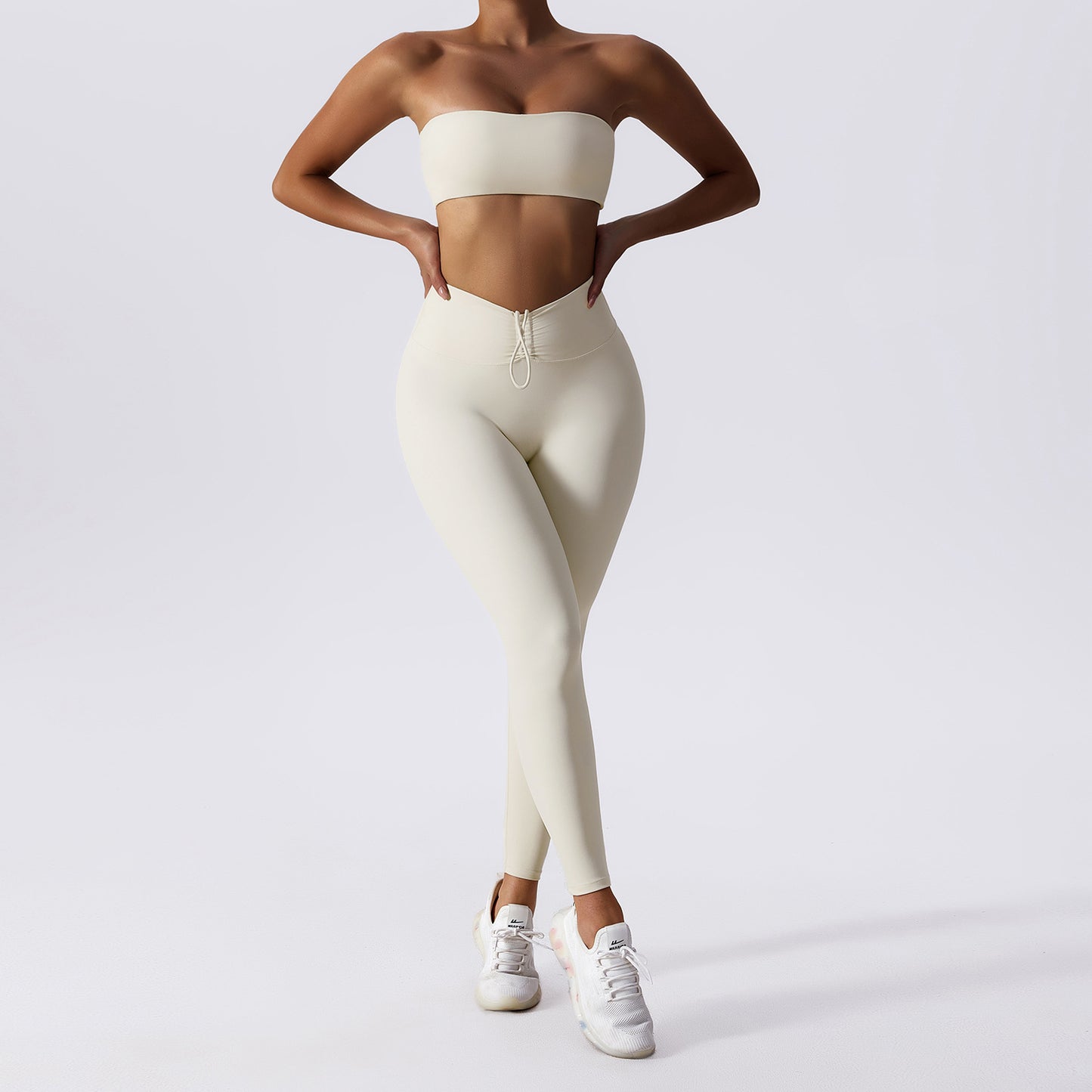 Basic Sports Feel Skinny Yoga Clothes Suit For Women