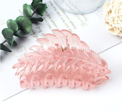 Version Of Leaf Hairpin Frosted Hair Catcher