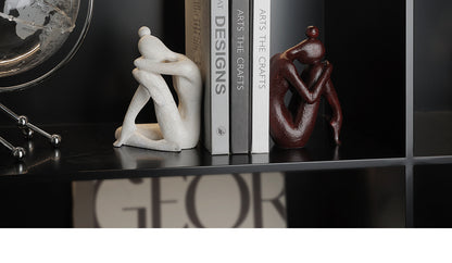 Nordic Luxury Character Bookend Decoration Model Creative & Soft