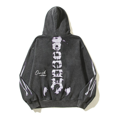 Ribbcage & Spinal Printed Hoodie