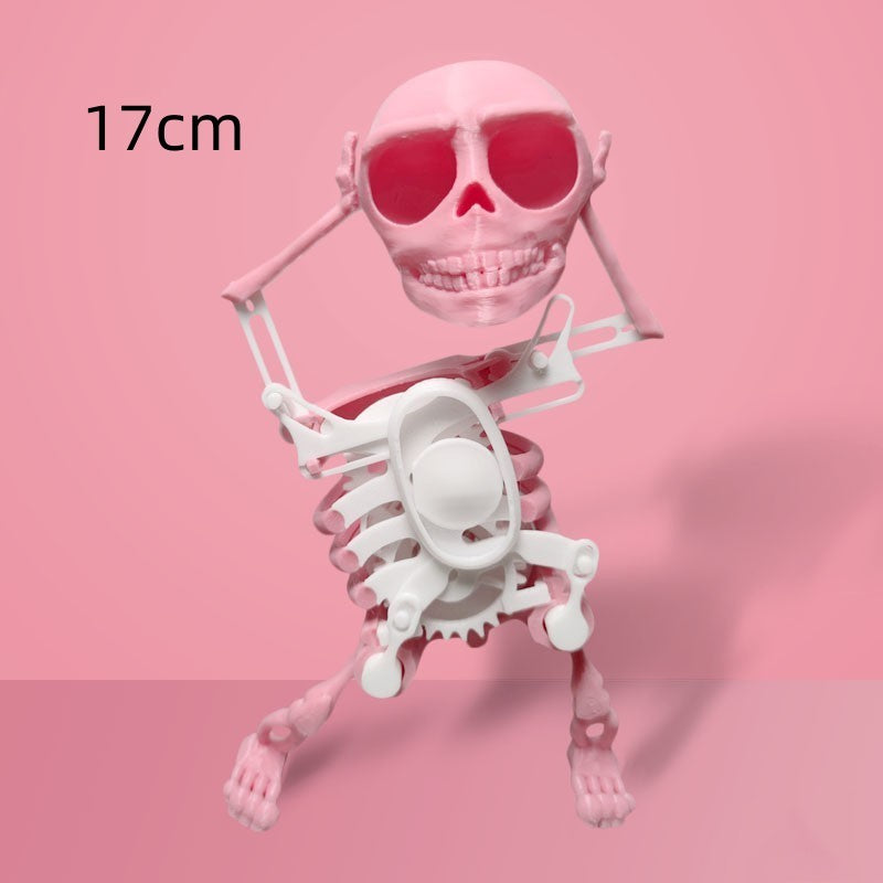 3D Model Mini Skull Customized Funny Dancing Style Lucky Toy