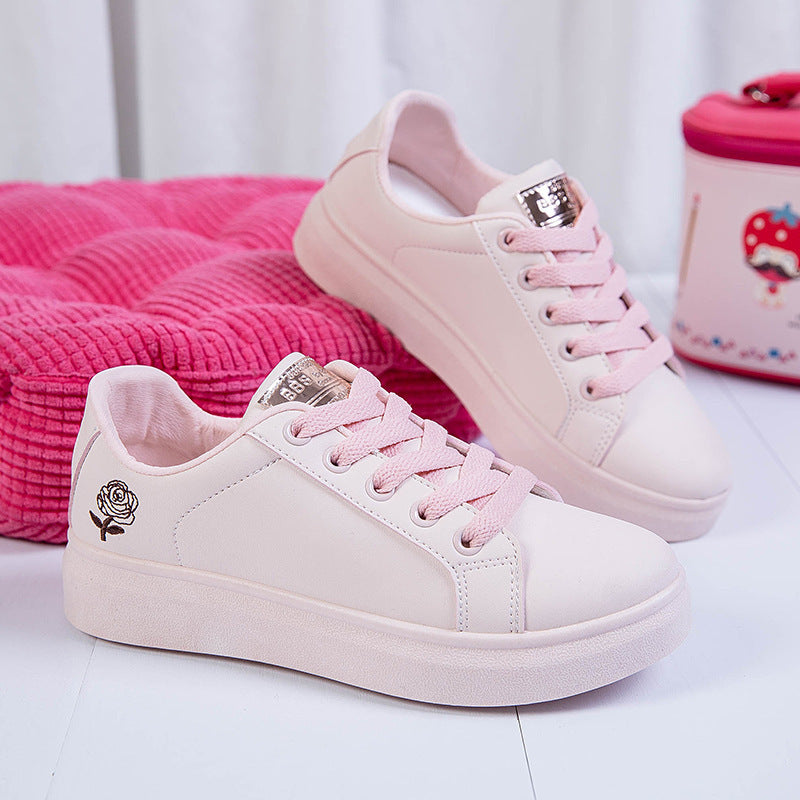 Women White Rose Shoes