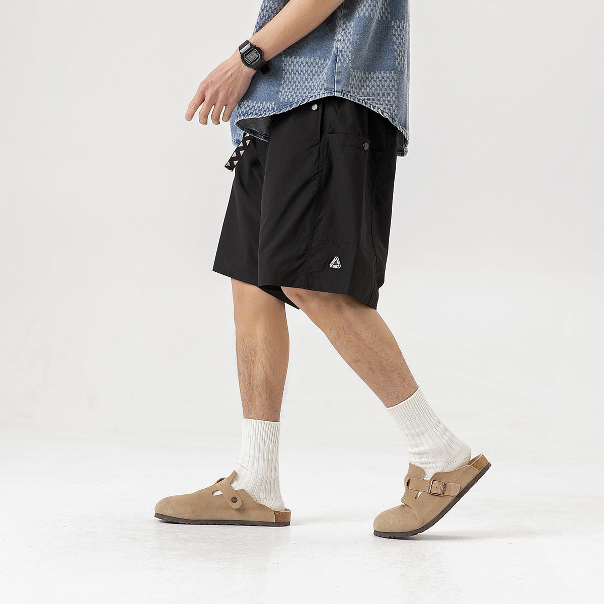 Fashion Personality Retro Workwear Shorts
