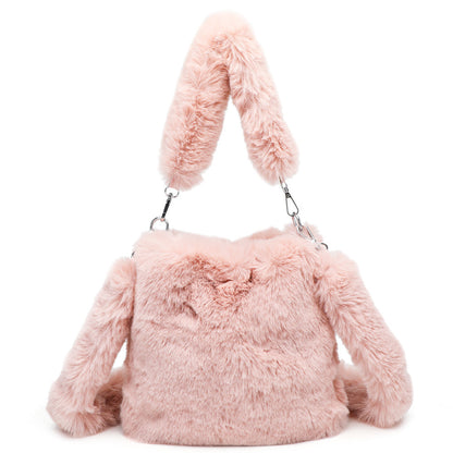 Women Fluffy Shoulder Bag Top-handle Bag