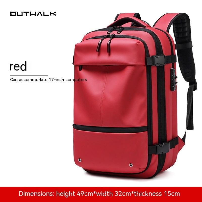 Travel Multifunction Backpack with Vacuum Compression Option & Vaccum Pump