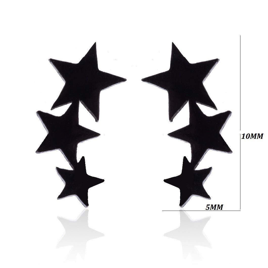 Korean fashion stainless steel ear jewelry