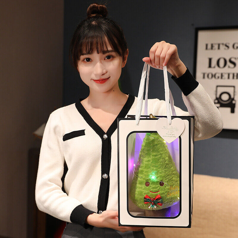 Christmas Tree Doll Decorating Throw Pillows