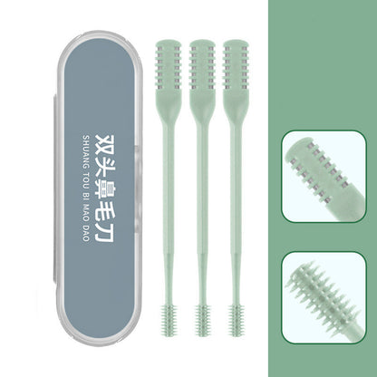 360 Degree Rotating Double Head Nose Hair Removal