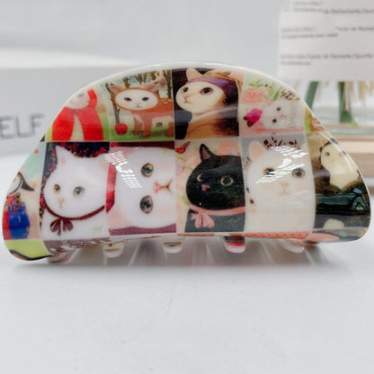 Cute Cartoon Print Hair Claw