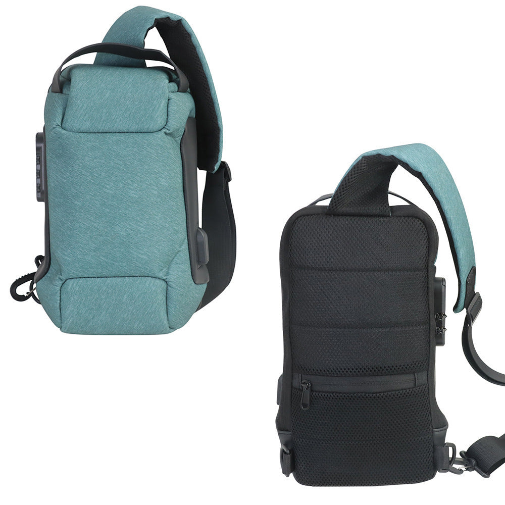 Anti theft Password Oxford Cloth Sports Messenger Bags Shoulder