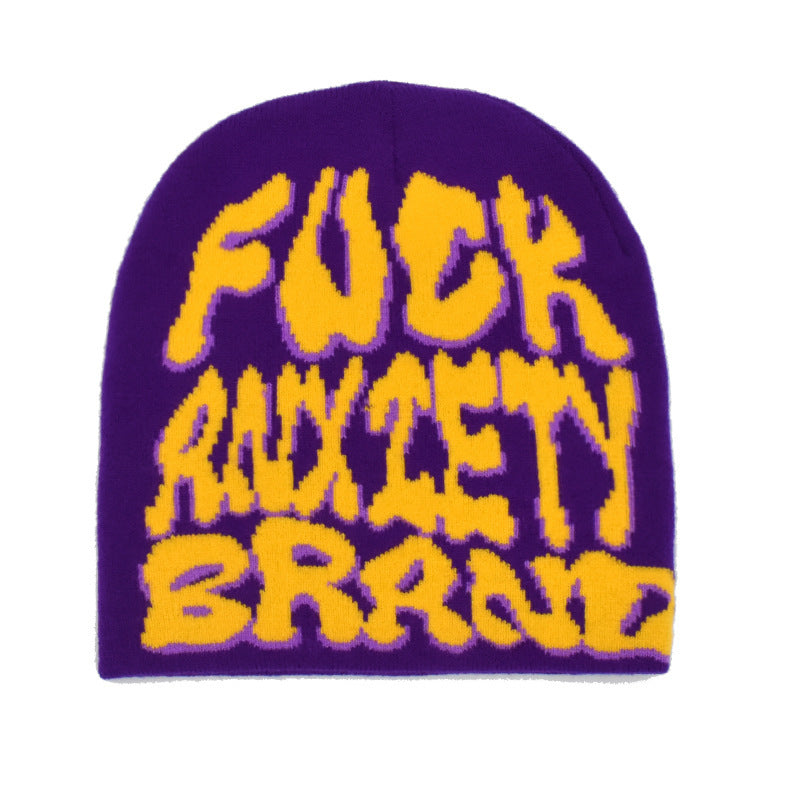 Popular Hip Hop Letters Knitted Beanie Hat