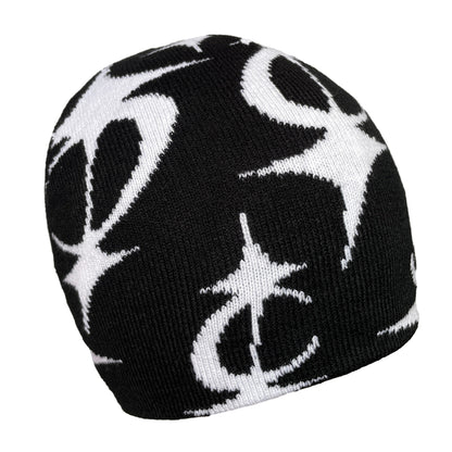 Five Pointed Star Jacquard Knitted Beanie