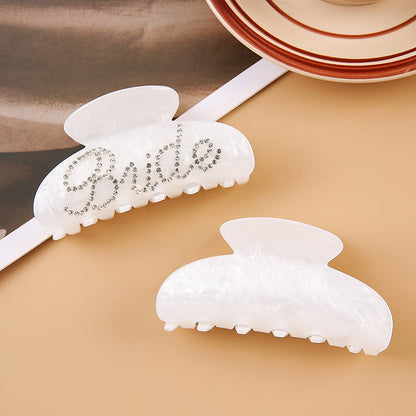 Multi-Diamond Acrylic Shower Shark Claw Clip