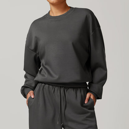 Spring Crew Neck Casual Women's Sweater Loose Long Sleeve