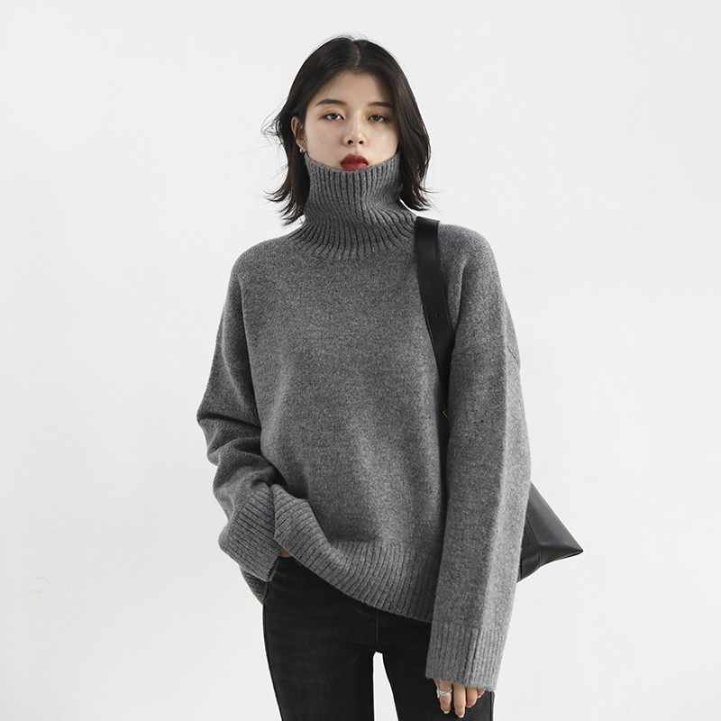 CASHMERE FUNNEL NECK JUMPER