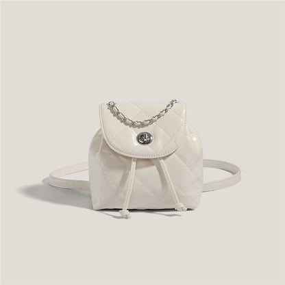 Special-interest Design Backpack Women's Rhombus Plaid