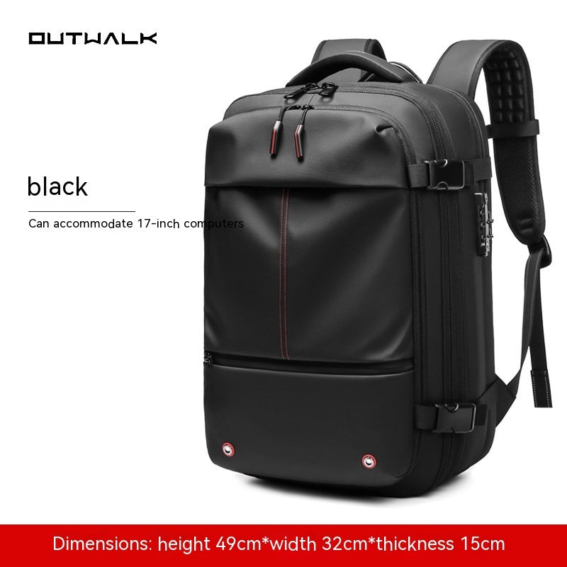 Travel Multifunction Backpack with Vacuum Compression Option & Vaccum Pump