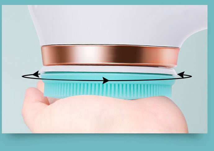 Electric Bath Brush Silicone Back Scrubber USB Rechargeable 2 Speeds Rotating Shower Brush