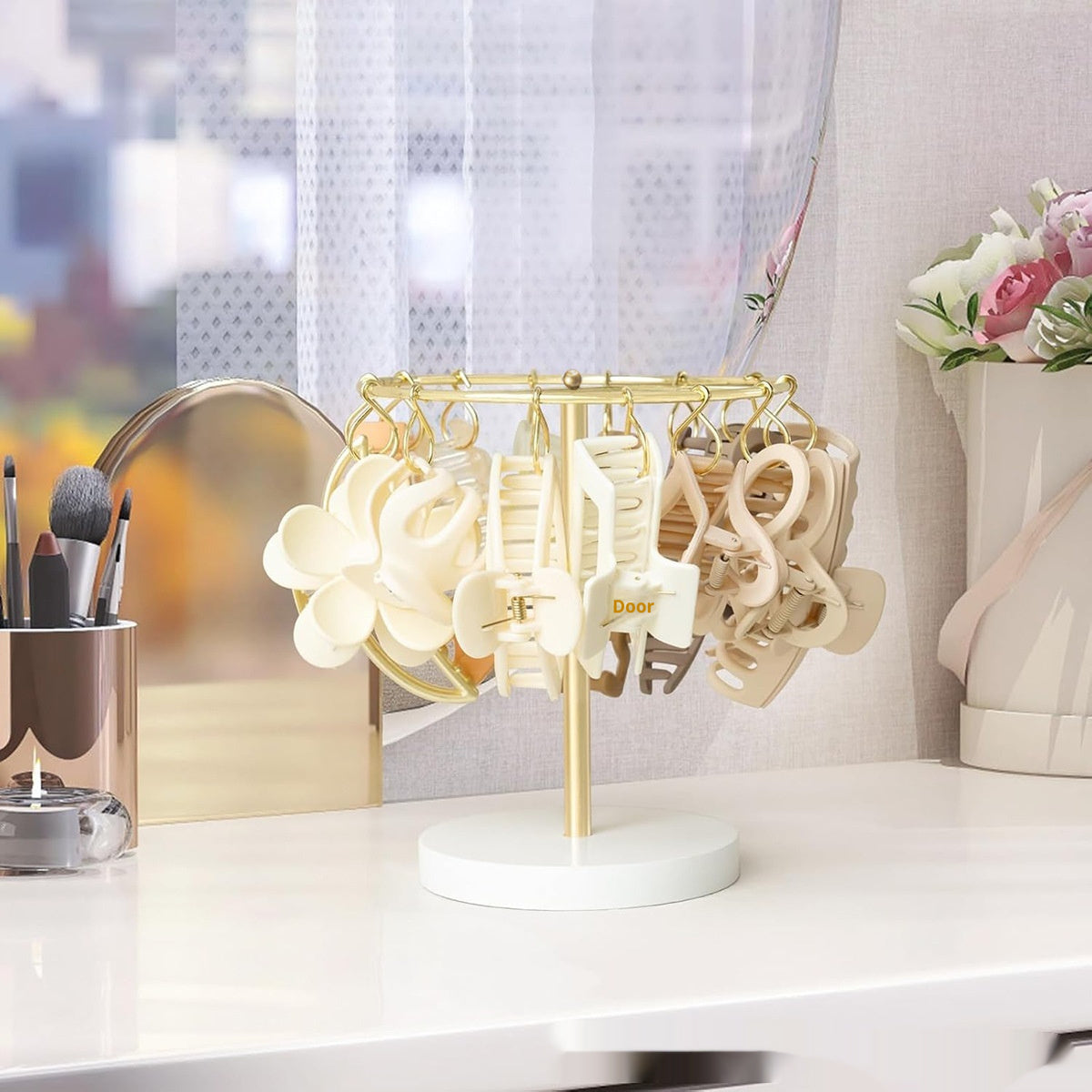 A Metal Hair Clip Organizer