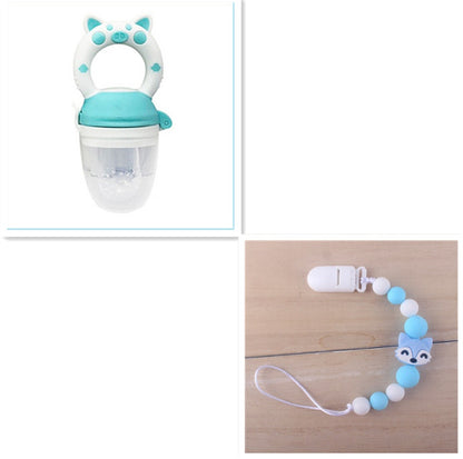 Baby Fruit and Vegetable Food Supplement Teether Baby Fruit Teether Bite Le Pacifier Silicone Nipple