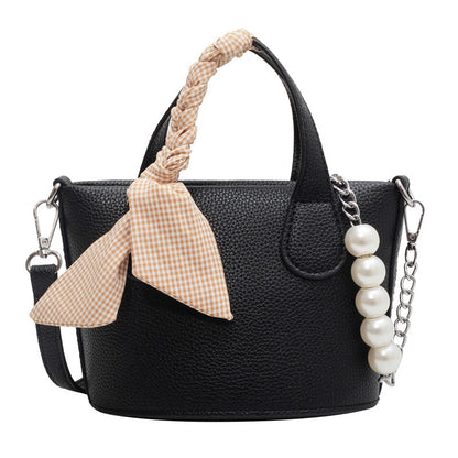 Candy-colored Bucket Simple Cross-body Bag