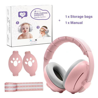 Baby Earmuffs Dual-purpose Head-mounted Noise Sleep Protection