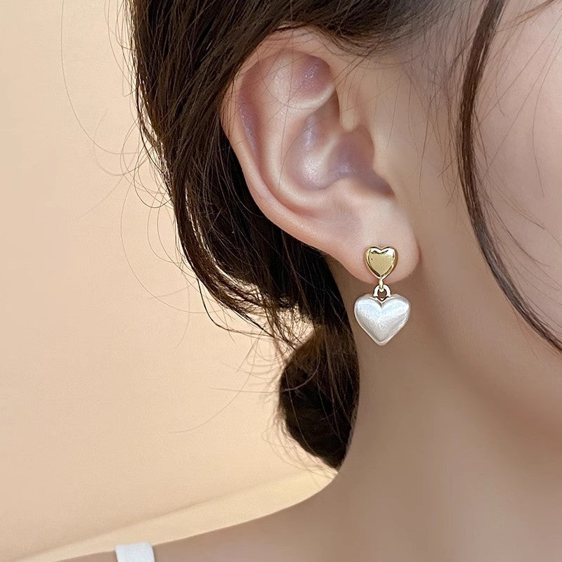Double Love – Mattierte Ohrstecker